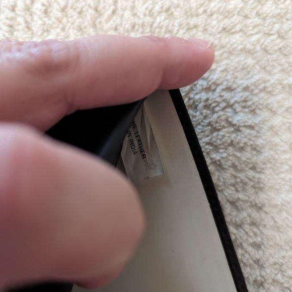 Men's Genuine Leather 4.5" x 3.5" Black Wallet NWOT - Picture 5 of 7